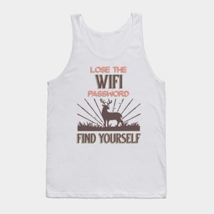 Disconnect Unplug Go Outdoors No Wifi Outdoors Outdoorsman Tank Top